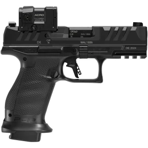 Walther PDP Compact Pro ACRO 9mm 4-inch pistol, matte black, Aimpoint ACRO