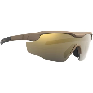 Leupold Sentinel matte tan frame with bronze mirror (BRZ) mirrored lenses safety eyewear