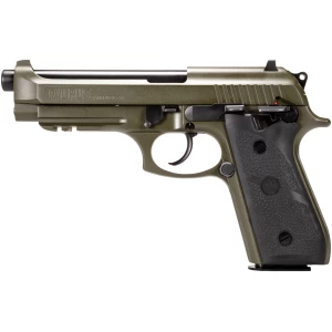 TAURUS PT92 9mm OD Green Cerakote with Hogue grips and Picatinny rail