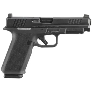 Ruger RXM 9mm pistol with 4.5 inch barrel, black Magpul grip and tritium front sight