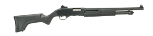 Stevens 320 Security 12 gauge shotgun, 18.5-inch barrel, black synthetic stock, ghost-ring sights