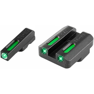 TruGlo TG13CZ1A TFX  Black | Green Tritium & Fiber Optic White Outline Front Sight Green Tritium & Fiber Optic Rear Sight