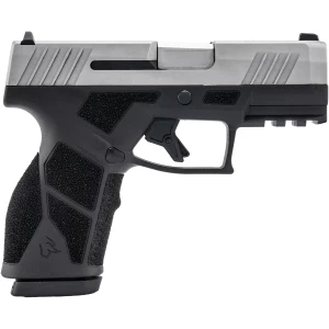 Taurus GX2 9mm compact pistol with matte black polymer frame and stainless steel slide, two magazines