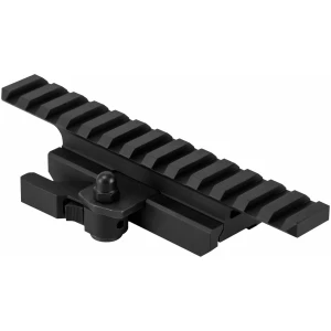 NCStar MARFQV2 Gen2 3/4 inch quick-release Picatinny riser, black aluminum