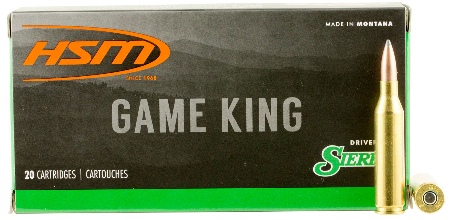 HSM Game King 243 Win 100gr Sierra GameKing 20rd box ammunition