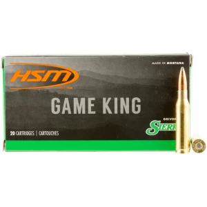 HSM 7MM089N Game King 7mm-08 Rem 160 gr Sierra GameKing Spitzer Boat-Tail 20 per box