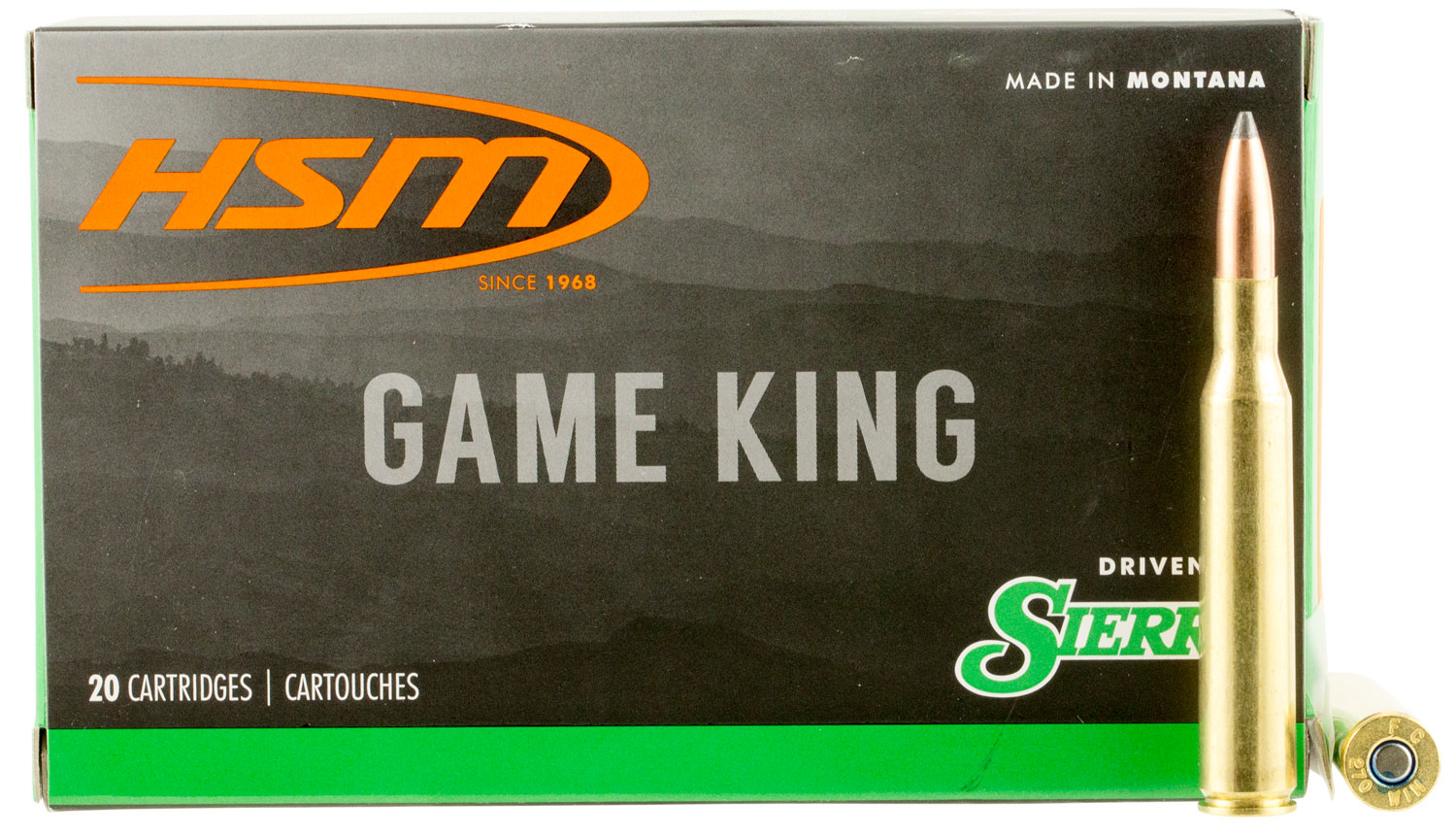 HSM Game King .270 Winchester 150 gr Sierra GameKing Spitzer Boat Tail ammunition box