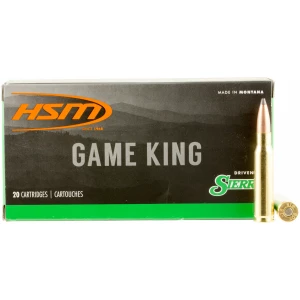 HSM Game King .308 Win 165 gr Sierra GameKing Spitzer Boat Tail ammunition box