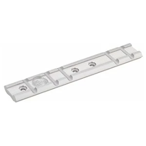 Ruger Weaver-style scope base adapter for Mark I/II/III and 22/45 pistols, silver finish