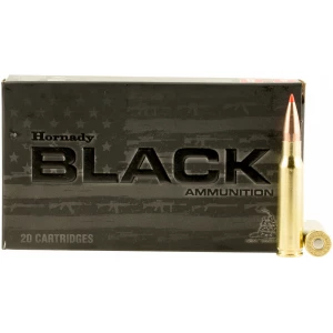 Hornady Black .308 Win 168 gr A-MAX 20-round box polymer-tipped match ammunition