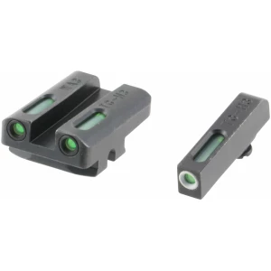TruGlo TG13WA3A TFX  Black | Green Tritium & Fiber Optic White Outline Front Sight Green Tritium & Fiber Optic Rear Sight