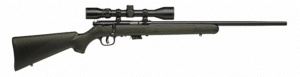 Savage Mark II FXP .22 LR 21-inch OD green synthetic rifle with mounted 3-9x40 scope