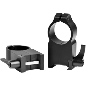 Warne Maxima QD ultra-durable scope rings in matte black with indexable levers