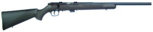 Savage Mark II FV 22 LR 21-inch heavy barrel bolt-action rifle with matte blued finish and black synthetic stock