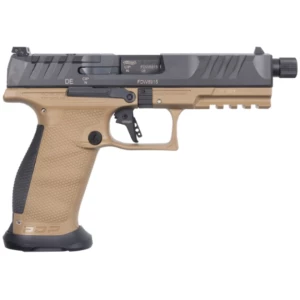 Walther PDP Pro SD 9mm 5.1in threaded barrel FDE frame black slide three magazines