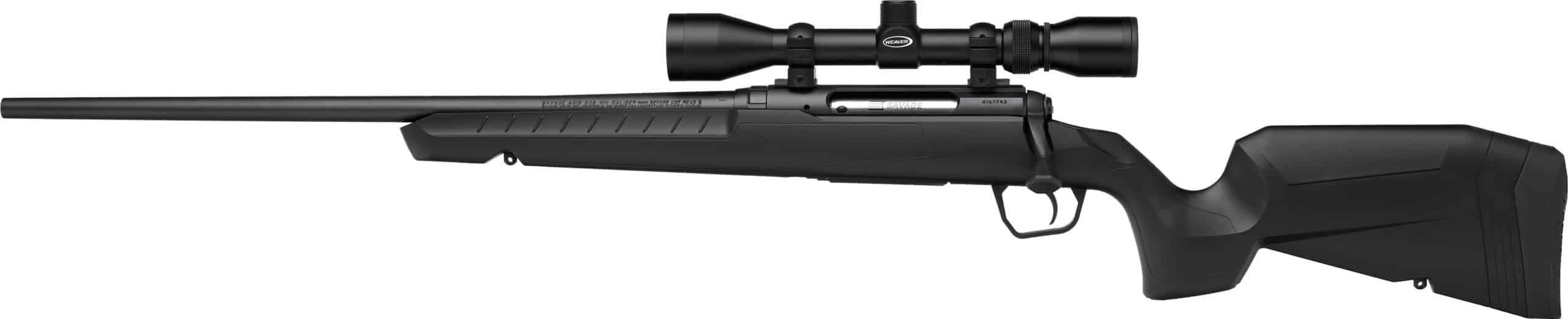 Savage Axis XP left-hand bolt rifle 25-06 Rem with 22-inch barrel and Weaver 3-9x40 scope