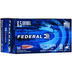 Federal American Eagle 6.5 Grendel 90 grain JHP ammunition 50 rounds box