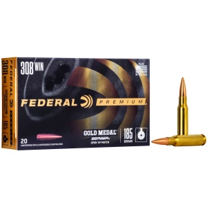 Federal Gold Medal Berger Juggernaut .308 Win 185 grain box - 20 rounds