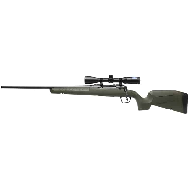 Savage Axis 2 XP .400 Legend 20 in left-hand rifle with OD green synthetic stock and factory 3-9x40 scope