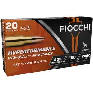 Fiocchi .308 Win 150 gr SST polymer tip 20-round box