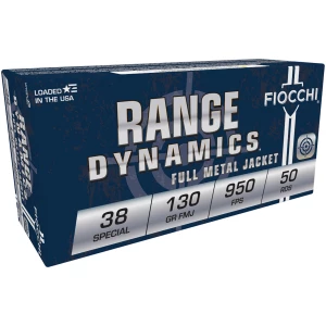 Fiocchi 38 Special 130 gr FMJ 50-round box