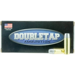 DoubleTap 335 gr Hard Cast Solid .454 Casull ammunition box, 20 rounds, brass cases, 1600 fps