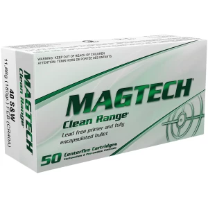 Magtech CR40A Clean Range .40 S&W 180gr ammunition 50-count box