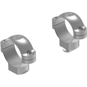 Leupold Standard 1-inch Medium Silver scope rings, machined steel pair