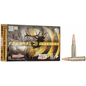 Federal Premium .308 Win 165 gr Barnes TSX 20-round box