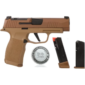 SIG SAUER P365XL 2A 9mm pistol coyote finish 3.7 in barrel X-RAY 3 sights