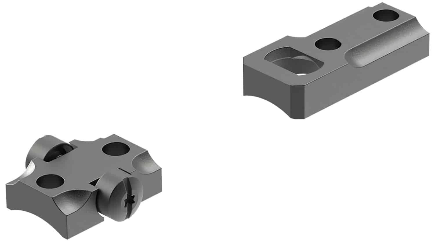 Leupold two-piece standard steel scope base for Remington 710, matte black