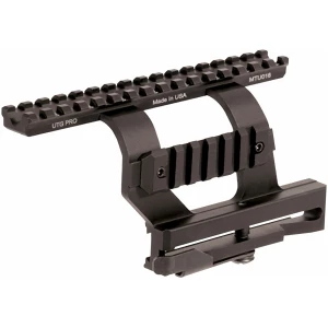 UTG Pro quick-detach AK side mount with 16-slot top Picatinny rail