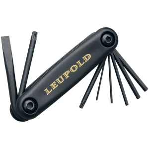Leupold Scopesmith Mounting Tool 4.50-inch with slotted, Torx, and hex drivers