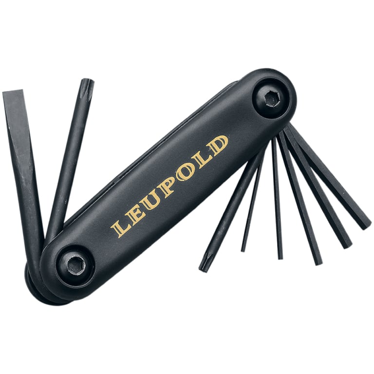 Leupold Scopesmith Mounting Tool 4.50-inch with slotted, Torx, and hex drivers