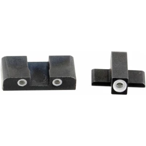 AmeriGlo SG161 Classic Tritium Sight Set for Sig Sauer  Green Tritium White Outline Front Sight-Green Tritium White Outline Rear Sight