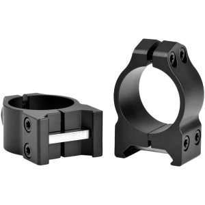 Warne Maxima 1-inch low matte fixed scope rings with square recoil control key