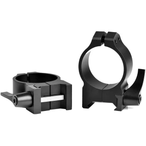 Warne Maxima 30mm Quick Detach Scope Rings Medium Matte Black