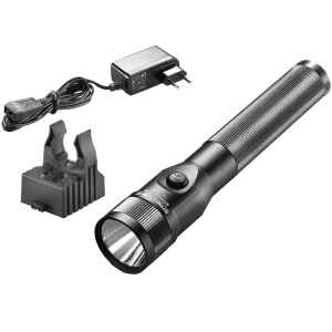 Streamlight Stinger LED rechargeable flashlight with AC/DC smart charger, black anodized, 8.41 in