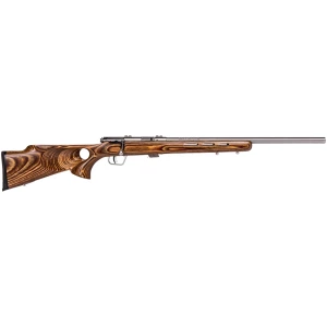 Savage Mark II BTVS .22 LR 21-inch thumbhole laminate rifle with satin stainless barrel