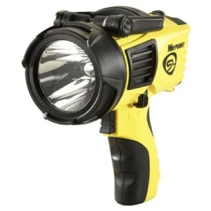 Streamlight WayPoint 550-lumen yellow LED spotlight, pistol-grip, polycarbonate body, runs on 4 C batteries