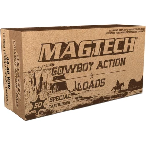 Magtech Cowboy Action .44-40 Winchester 200gr lead flat nose ammunition box, 50 rounds