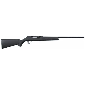 Savage A17 .17 HMR semi-automatic rifle with 22-inch button-rifled barrel and black synthetic stock