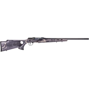 Savage A22 Target Thumbhole rifle .22 WMR gray laminate thumbhole stock