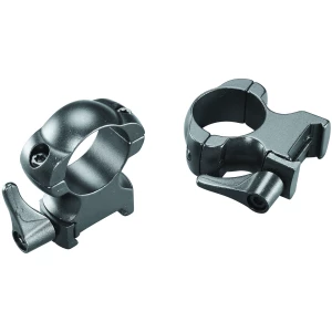 Weaver 49327 Lever Lok 1-inch Extra High Matte Black steel scope rings