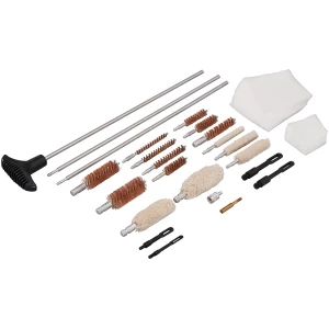 Hoppe's UAC76 Universal Accessory Cleaning Kit Multi-Caliber/Silver Hard Case