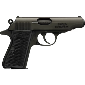 Walther PP .380 ACP black pistol with fixed sights and 7-round magazines