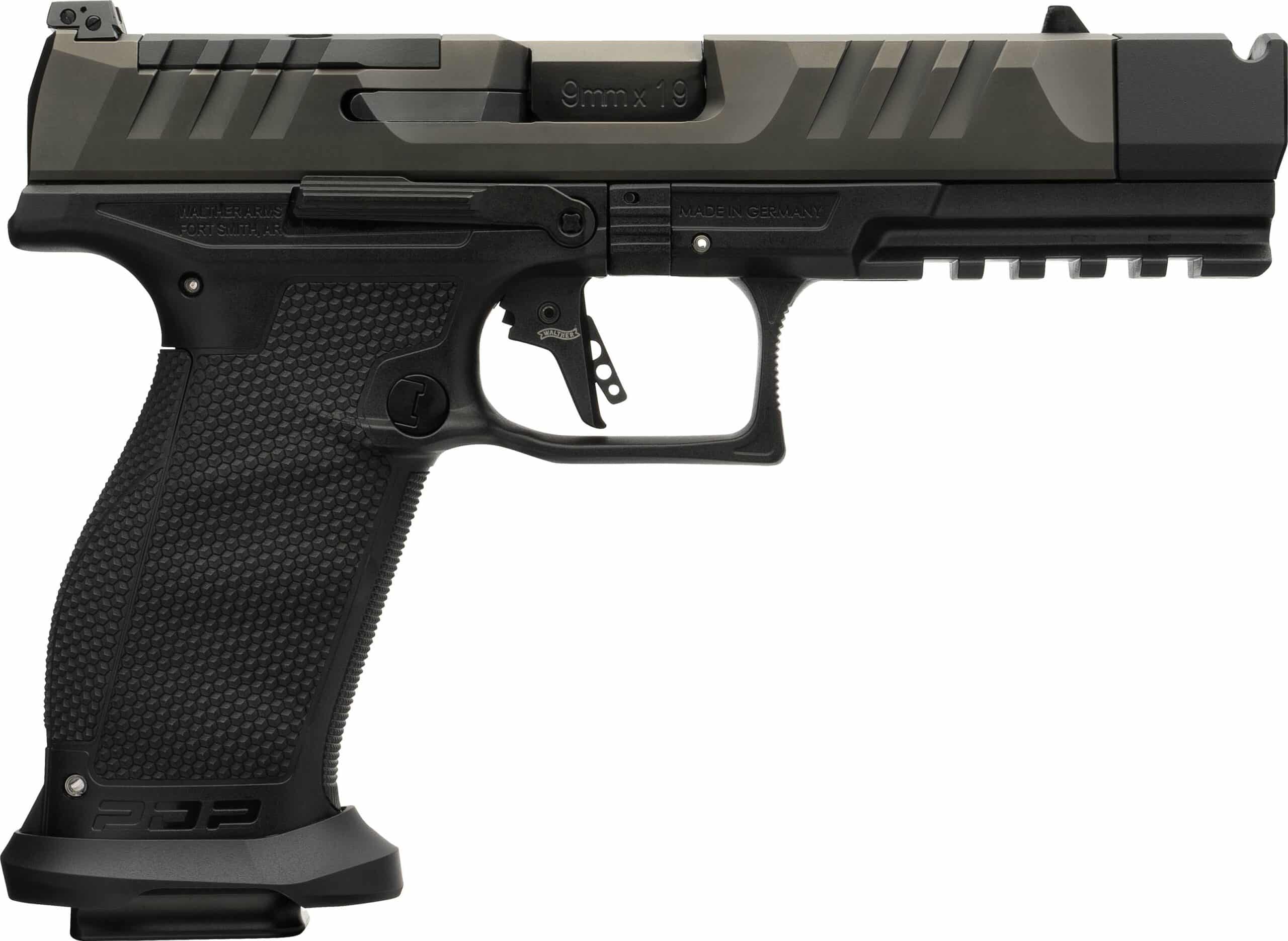 Walther PDP PRO-X PMM full-size 9mm pistol with PMM compensator and 4.6-inch threaded barrel