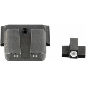 AmeriGlo SW801 Classic Tritium Sight Set for Smith & Wesson M&P  Green Tritium White Outline Front Sight-Green Tritium White Outline Rear Sight