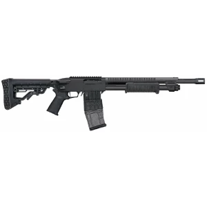 Mossberg 590RM 12 Gauge 18.5in Mag-Fed Pump Shotgun in black with Magpul MOE pistol grip