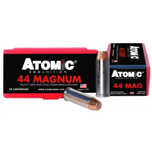 Atomic 44 Rem Mag 240gr bonded match hollow point ammunition 50rd box